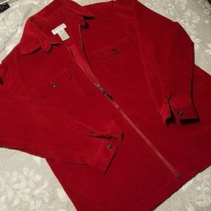 Jones NY Corduroy Oversized Shirt Jacket